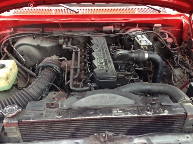 1993 Red Dodge Ram 2500 Standard Cab Pickup