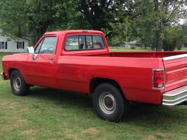 1993 Red Dodge Ram 2500 Standard Cab Pickup