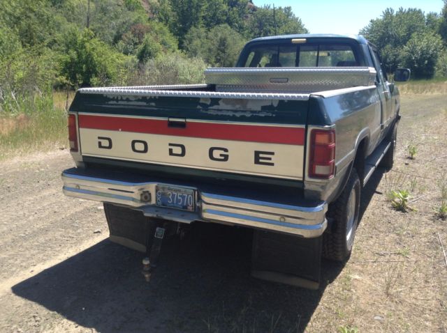 1993 Green Dodge Ram 2500 Extended Cab Pickup