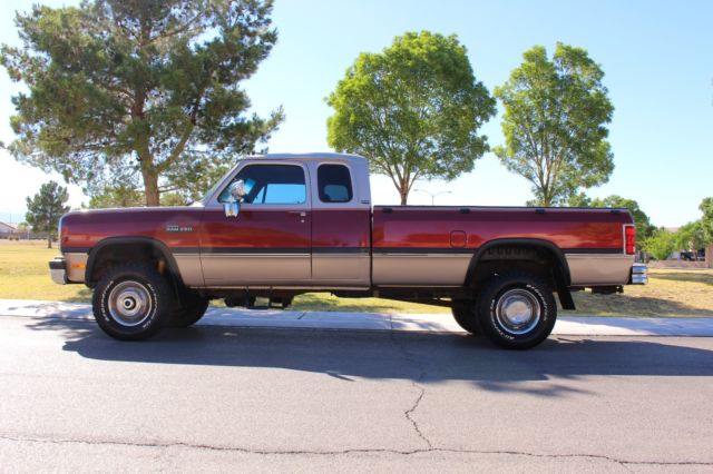 1993 Two Tone Gold & Cherry Dodge Other Pickups Extended Cab Pickup