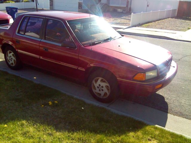 1993 Red Dodge Spirit Sedan