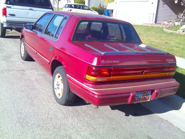 1993 Red Dodge Spirit Sedan