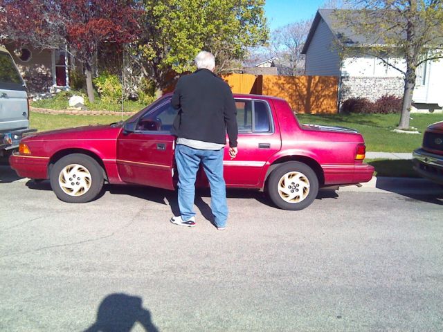 1993 Red Dodge Spirit Sedan