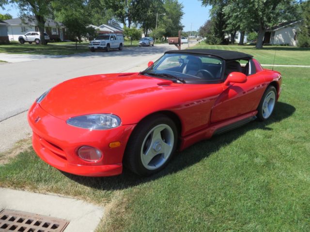 1993 Red Dodge Viper Convertible