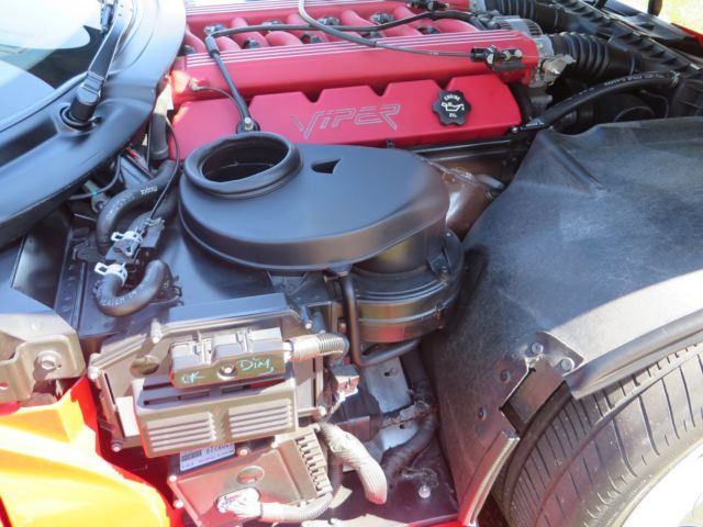 1993 Red Dodge Viper Convertible