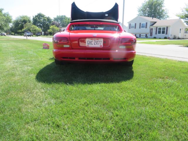 1993 Red Dodge Viper Convertible