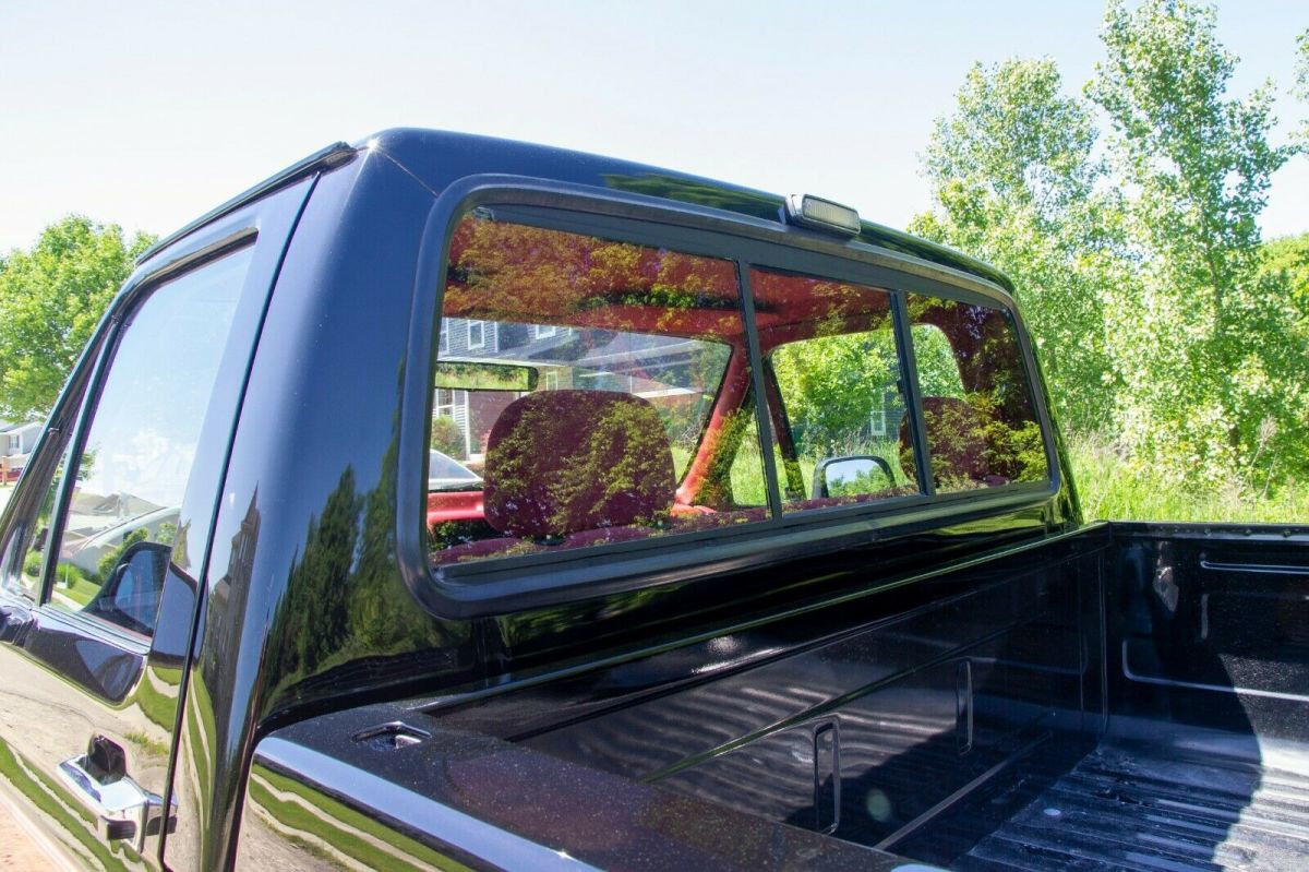 1993 Black/Red Ford F-150 Standard Cab Pickup