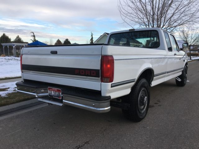 1993 White Ford F-250 Extended Cab Pickup