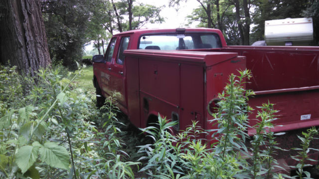19930000 Red Ford F-350 Extended Crew Cab Pickup
