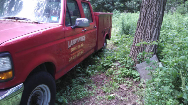 19930000 Red Ford F-350 Extended Crew Cab Pickup