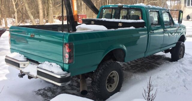 1993 Green Ford F-350 Crew Cab Pickup