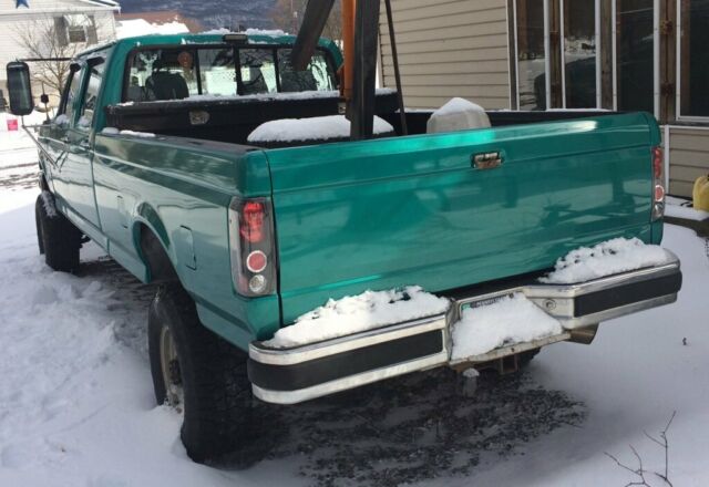 1993 Green Ford F-350 Crew Cab Pickup
