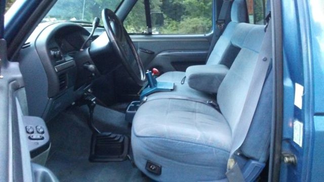 1993 blue Ford F-350 Standard Cab Pickup