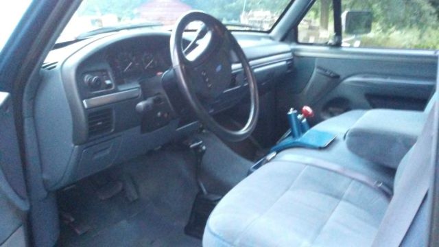 1993 blue Ford F-350 Standard Cab Pickup