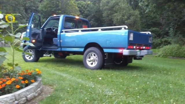 1993 blue Ford F-350 Standard Cab Pickup
