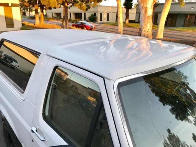 1993 white Ford Bronco