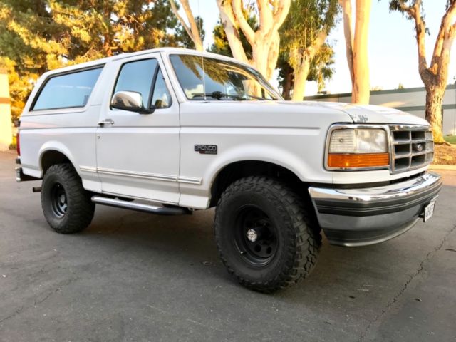 1993 white Ford Bronco