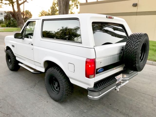 1993 white Ford Bronco