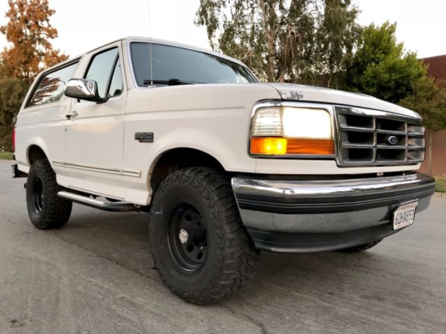 1993 white Ford Bronco