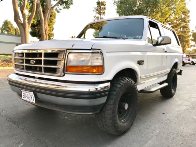 1993 white Ford Bronco