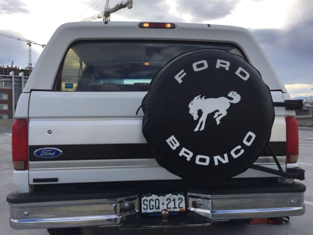 1993 White Ford Bronco