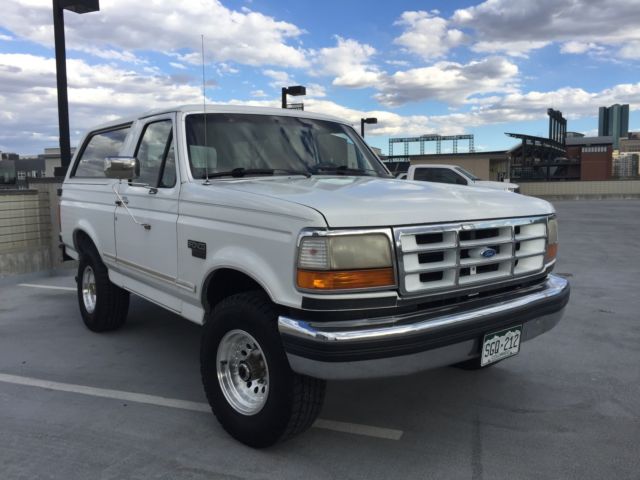 1993 White Ford Bronco