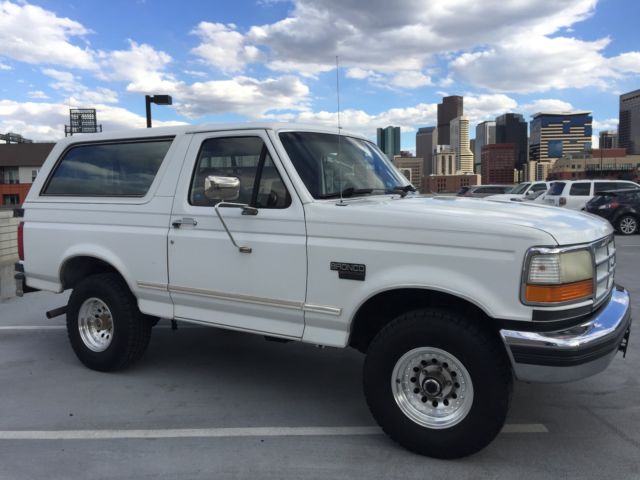 1993 White Ford Bronco