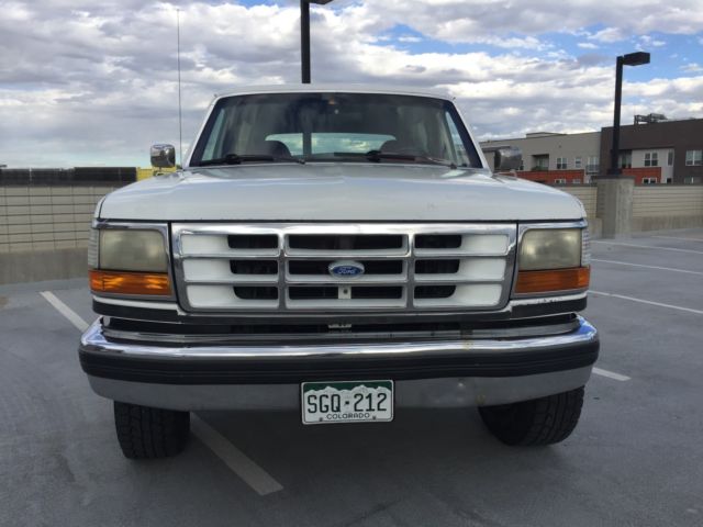 1993 White Ford Bronco