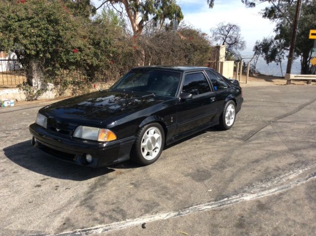 1993 Black Ford Mustang Hatchback