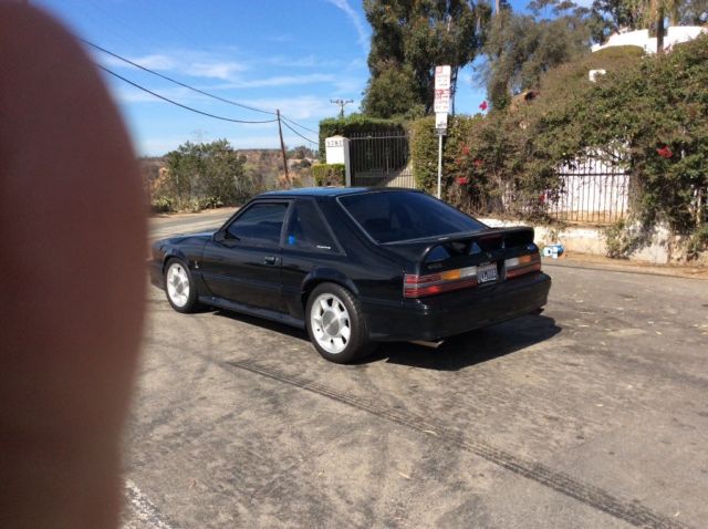 1993 Black Ford Mustang Hatchback