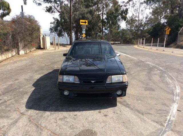 1993 Black Ford Mustang Hatchback