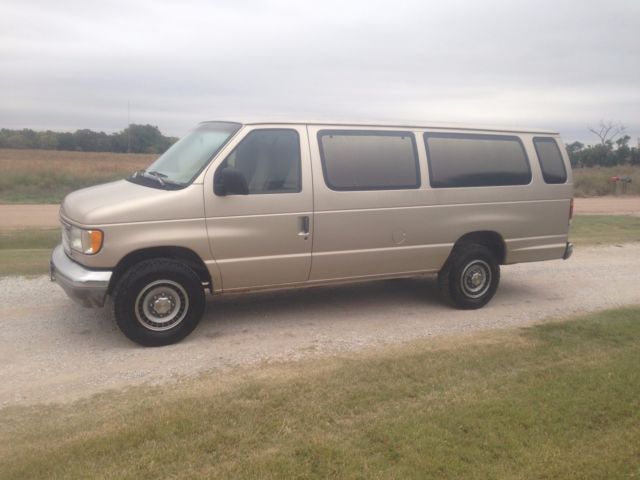 1993 Brown Ford E-Series Van Extended Passenger Van
