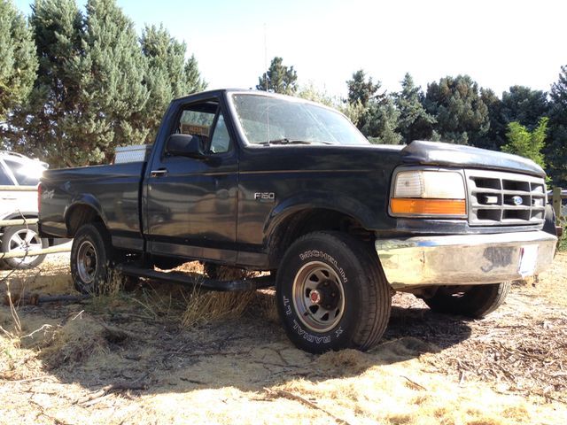 1993 Red Ford F-150 Standard Cab Pickup