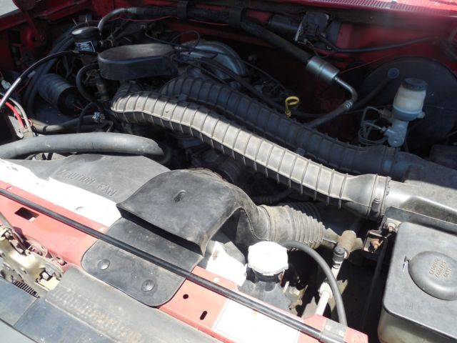 1993 Red Ford F-150 Standard Cab Pickup