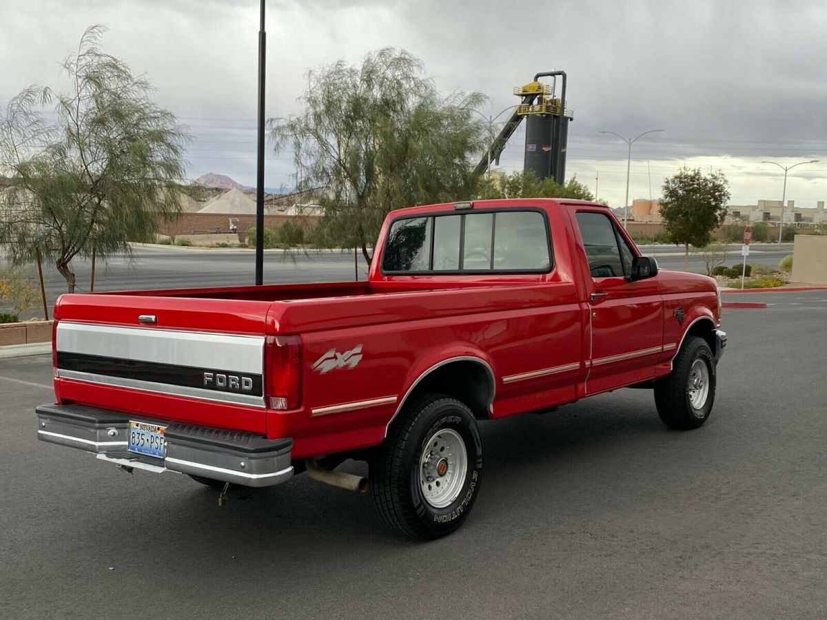 1993 Red Ford F-150 Standard Cab Pickup