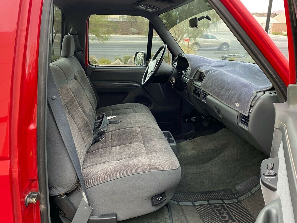 1993 Red Ford F-150 Standard Cab Pickup