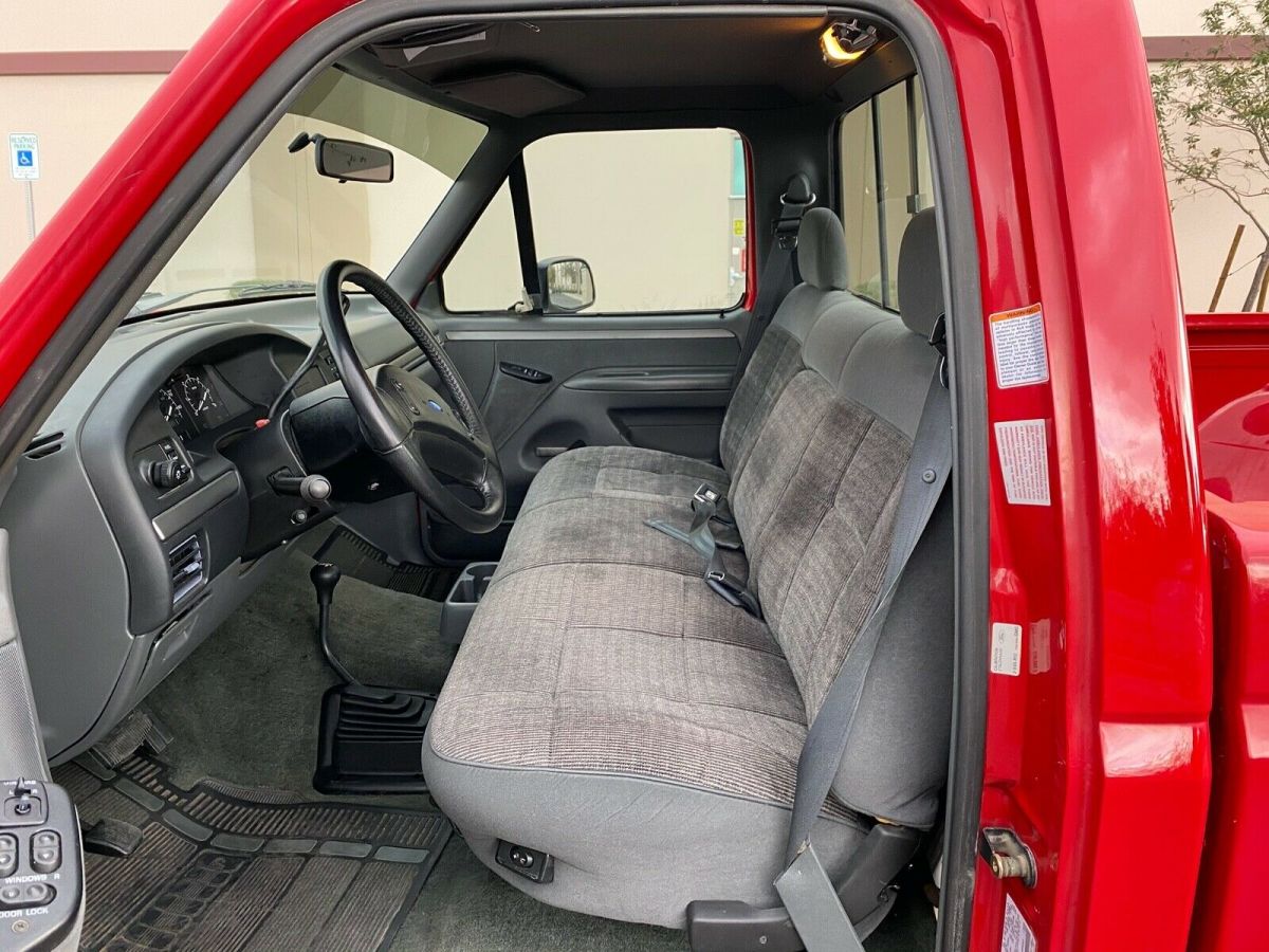 1993 Red Ford F-150 Standard Cab Pickup