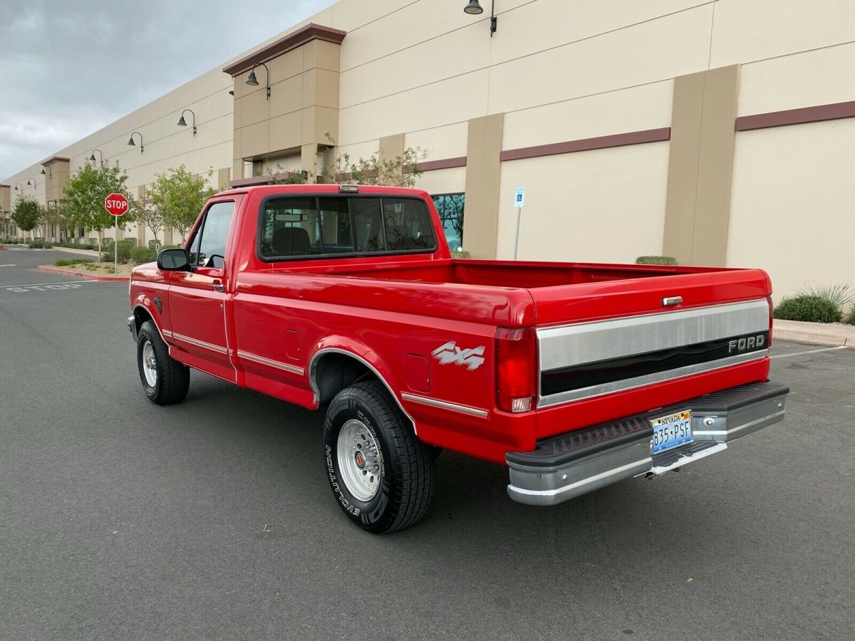 1993 Red Ford F-150 Standard Cab Pickup