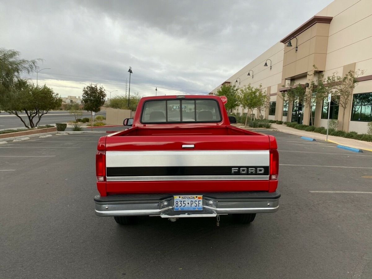 1993 Red Ford F-150 Standard Cab Pickup