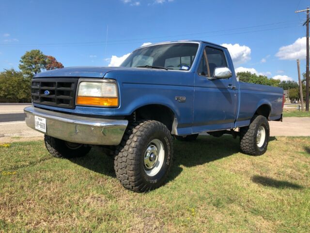 1993 Blue Ford F-150 Standard Cab Pickup