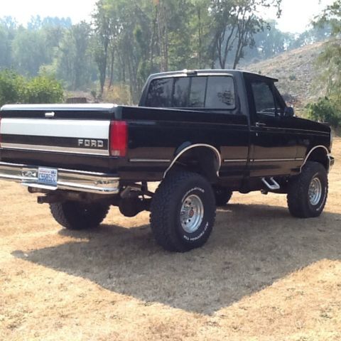 1993 black Ford F-150 Standard Cab Pickup