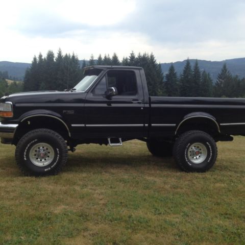 1993 black Ford F-150 Standard Cab Pickup