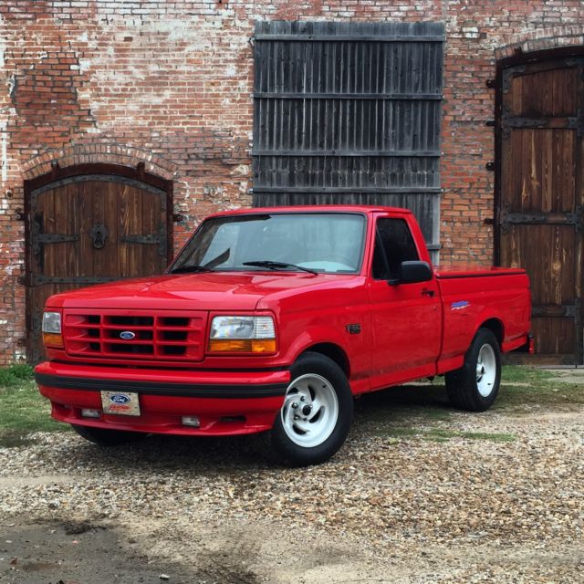 1993 RED Ford F-150 Standard Cab Pickup