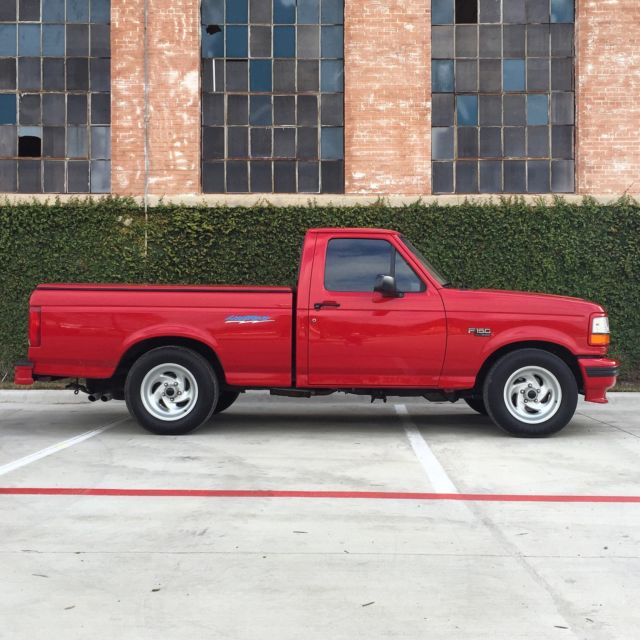 1993 RED Ford F-150 Standard Cab Pickup
