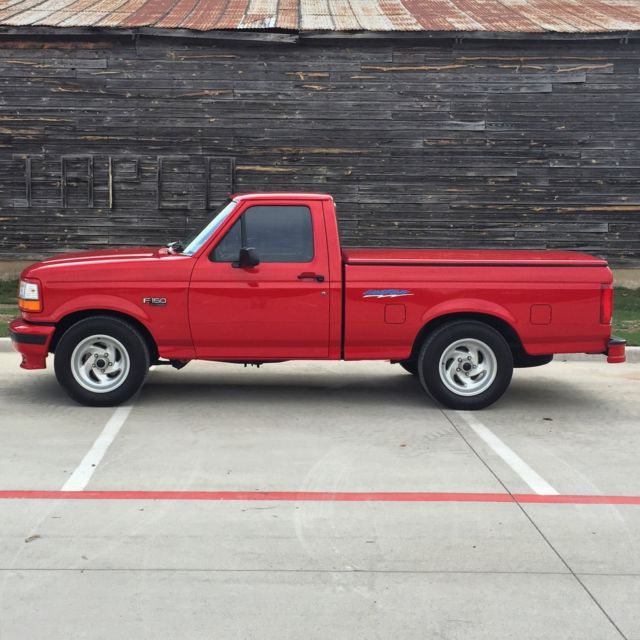 1993 RED Ford F-150 Standard Cab Pickup