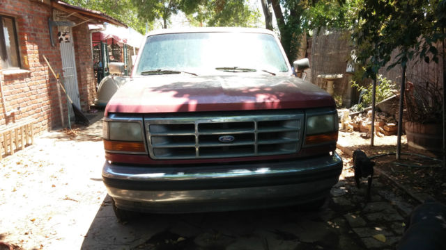 1993 Red Ford F-150