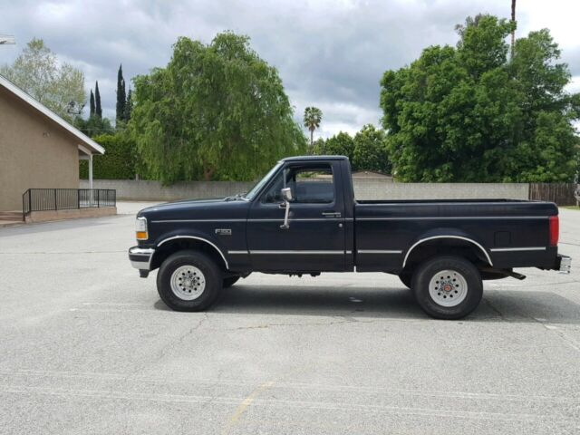 1993 Black Ford F-150 Standard Cab Pickup