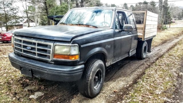 1993 BLACK Ford F-150 EXTENDED CAB PICKUP