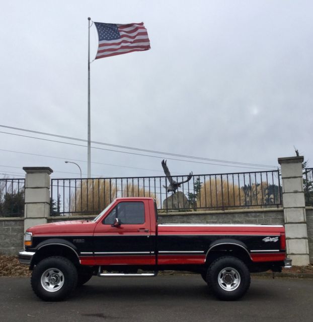 1993 Black red Ford F-250