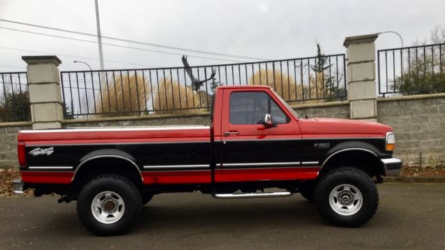 1993 Black red Ford F-250